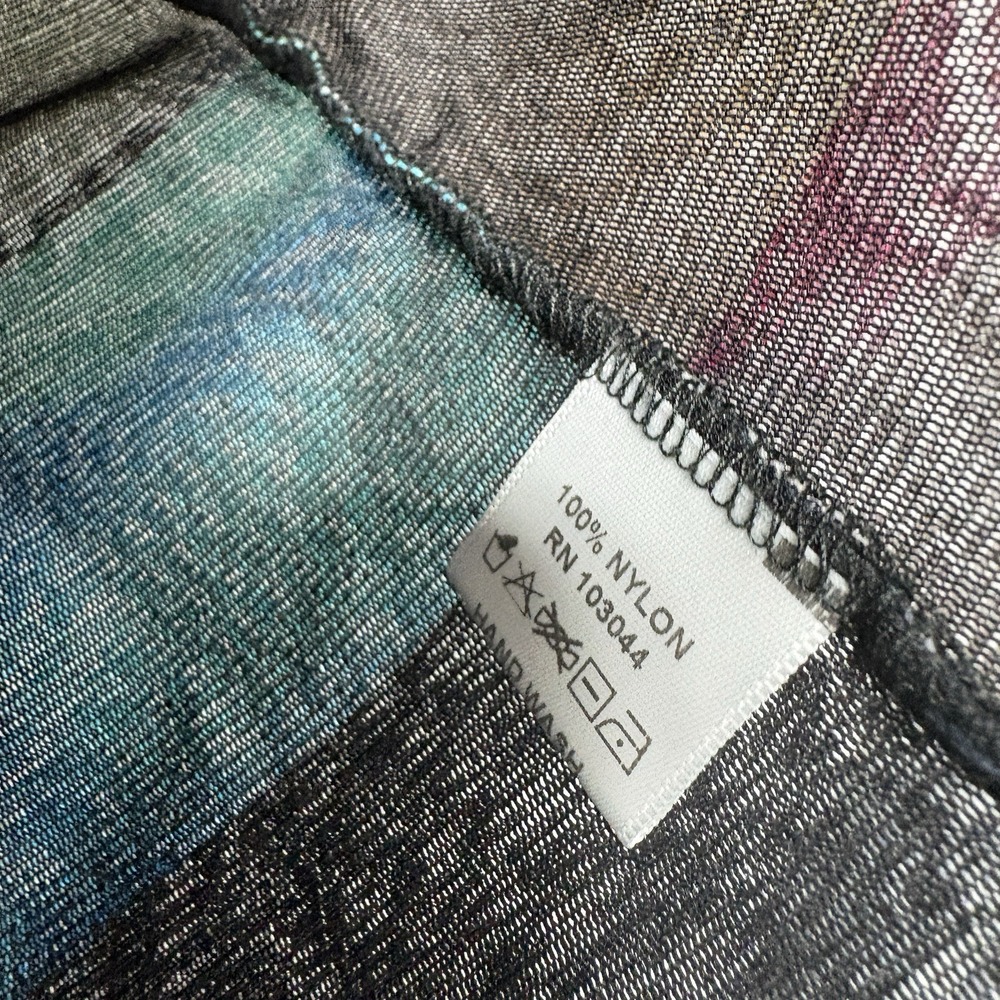 Petit Pois Viviana G Top Womens XL Sleeveless Colorful Mesh Abstract Avant Garde - Picture 10 of 10